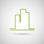 Eco city Real Estate icon Vector design N9