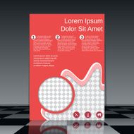 Booklet design vector template N4