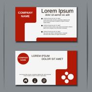 Business visiting card banner sticker mockup flyer label vector template N26