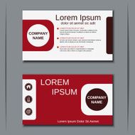 Business visiting card banner sticker mockup flyer label vector template N27