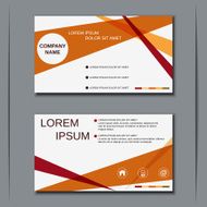 Business visiting card banner sticker mockup flyer label vector template N28