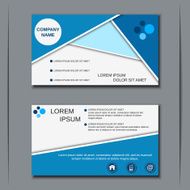 Business visiting card banner sticker mockup flyer label vector template N31