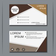 Business visiting card banner sticker mockup flyer label vector template N32