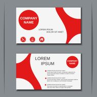 Business visiting card banner sticker mockup flyer label vector template N35