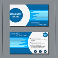 Business visiting card banner sticker mockup flyer label vector template N37