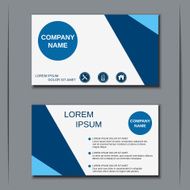 Business visiting card banner sticker mockup flyer label vector template N38