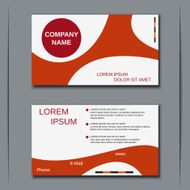 Business visiting card banner sticker mockup flyer label vector template N39