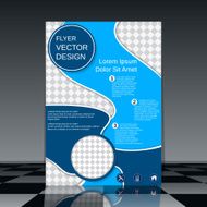 Booklet design vector template N9