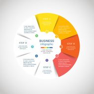 Vector circle infographic N20