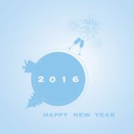 New Year Card Background - 2016 N8