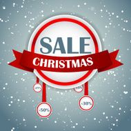 Christmas SALE Concept Background Vector Illustration N2