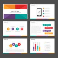 Multicolor Multipurpose Infographic elements presentation template flat design