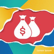 financial money bag icon N5