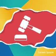 financial hammer icon N2