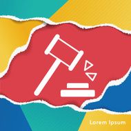 financial hammer icon N3