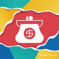 financial money bag icon N6
