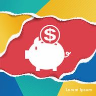 financial piggybank icon N4