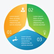 Vector circle infographic N28