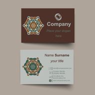 Modern simple light business card template N7