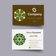 Modern simple light business card template N8