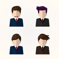 Business people Flat icons N3