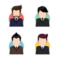 Business people Flat icons N5