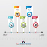 Template modern info graphic design for business N2