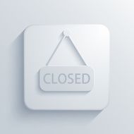 Vector modern closed light icon