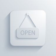 Vector modern open light icon