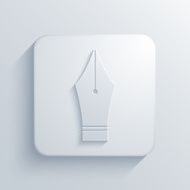 Vector modern Fountain pen light icon