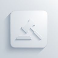 Vector modern courthouse light icon