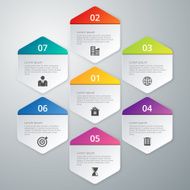 Vector illustration infographics of hexagons N2