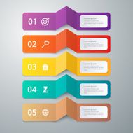 Vector illustration infographics 5 options