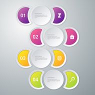 Vector illustration infographics 4 options N3