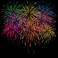 Happy New Year fireworks