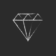 Diamond icon drawn in chalk N4