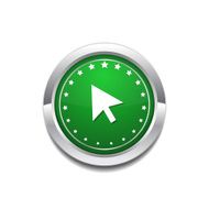 Click Circular Vector Green Web Icon Button