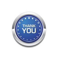 Thank You Glossy Shiny Circular Vector Button N3