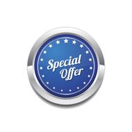 Special Offer Blue Vector Icon Button N2