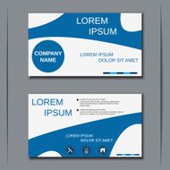 Business visiting card banner sticker mockup flyer label vector template N40