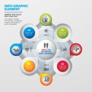 Template modern info graphic design for business N6