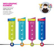 Template modern info graphic design for business N7