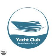 yacht club logo circle