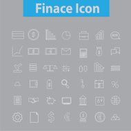 Business and finance line icons