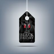 Black friday sale template Holiday sales background Price tag symbol