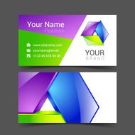 business card creative design template Corporate Identity logo N5