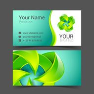 Vector abstract creative business cards set template N3