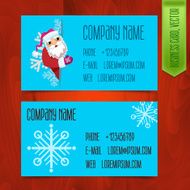 Christmas winter business card