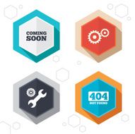 Coming soon icon Repair service tool and gear N7