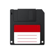 Vector modern diskette on white background N2